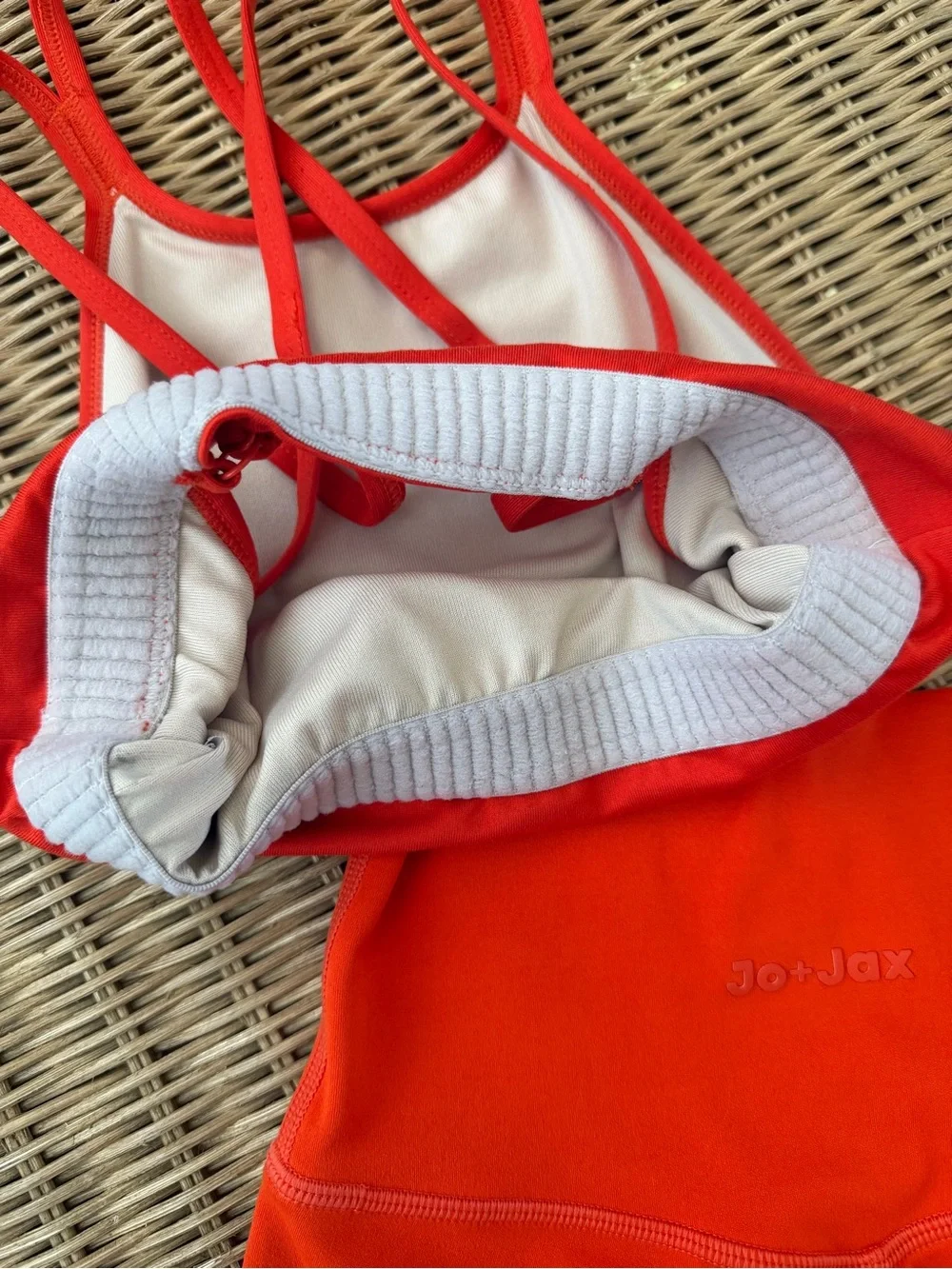 JO+JAX Red Orange Dance Set Top YL Bottom AXXS